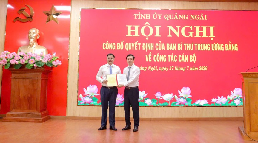 Quảng Ngãi có tân Phó Bí thư Tỉnh ủy - Ảnh 1.