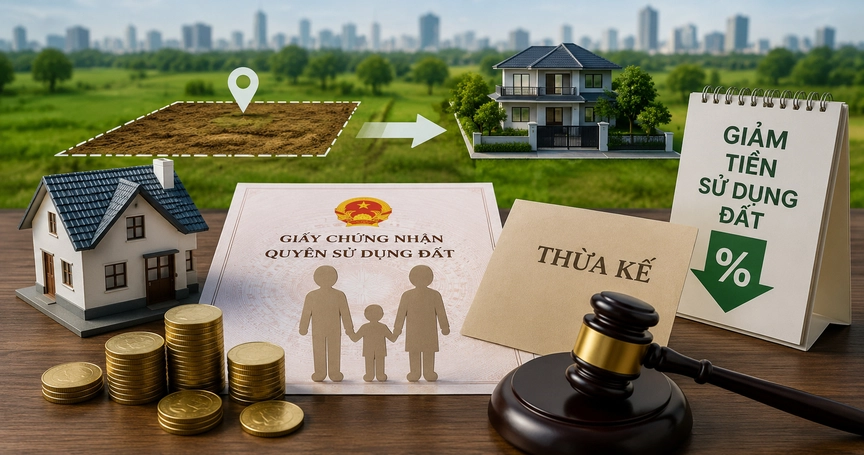 Đất nhận thừa kế có được giảm tiền sử dụng đất khi chuyển sang đất ở?- Ảnh 1.