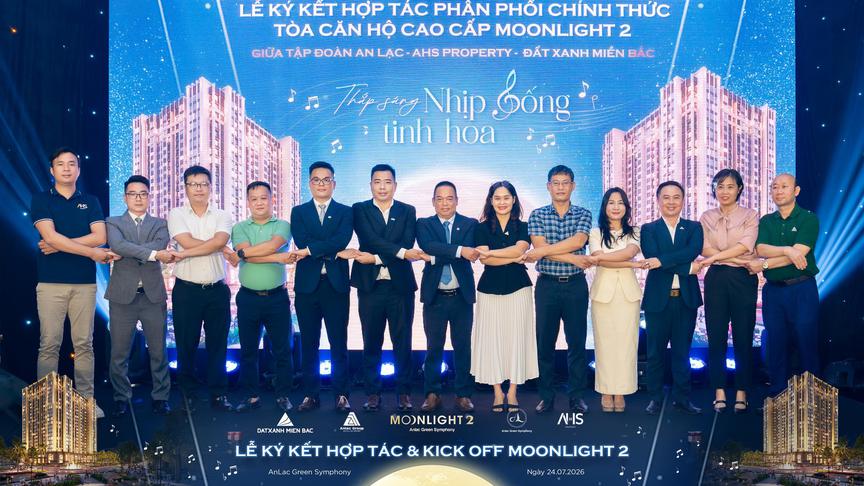 AHS Property và Đất Xanh Miền Bắc chính thức trở thành đơn vị phân phối dự án tòa căn hộ cao cấp Moonlight 2 - Ảnh 1.