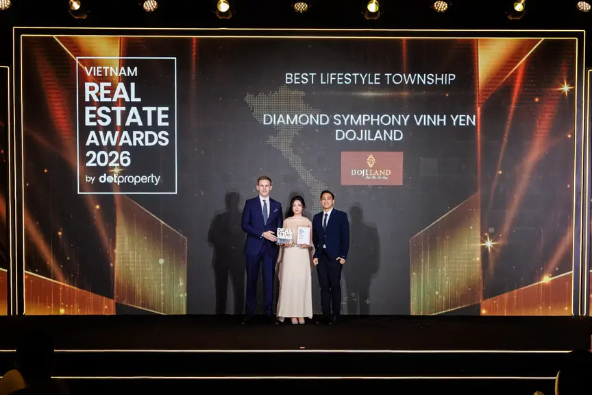 Dojiland lập Hattrick với 3 giải thưởng danh giá tại Dot Property Vietnam Real Estate Awards 2026 - Ảnh 1.