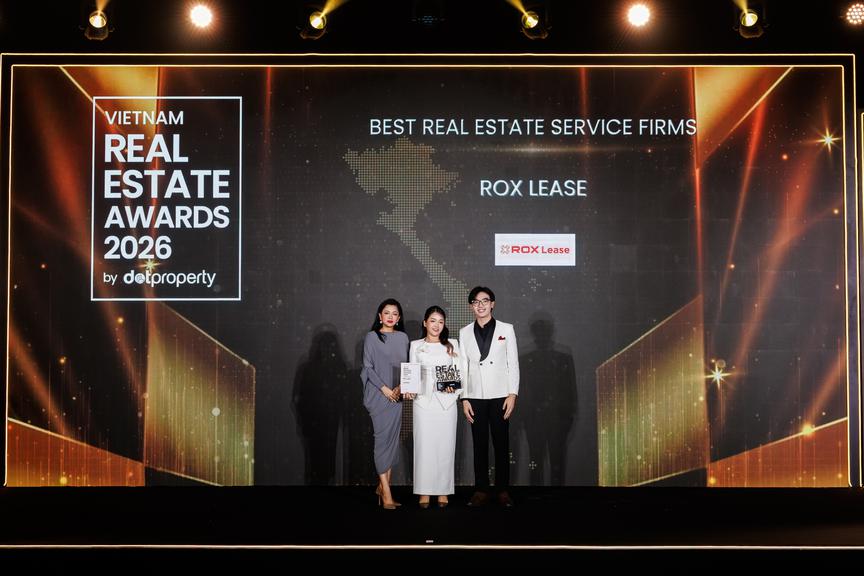 ROX Lease được vinh danh tại DOT Property Vietnam Awards 2026 ở hạng mục "Công ty dịch vụ Bất động sản tốt nhất Việt Nam" - Ảnh 1.