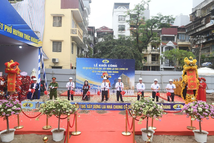 Chính thức khởi công dự án cải tạo chung cư hơn 30 năm tuổi trên khu ‘đất vàng’ ở Hà Nội- Ảnh 1.