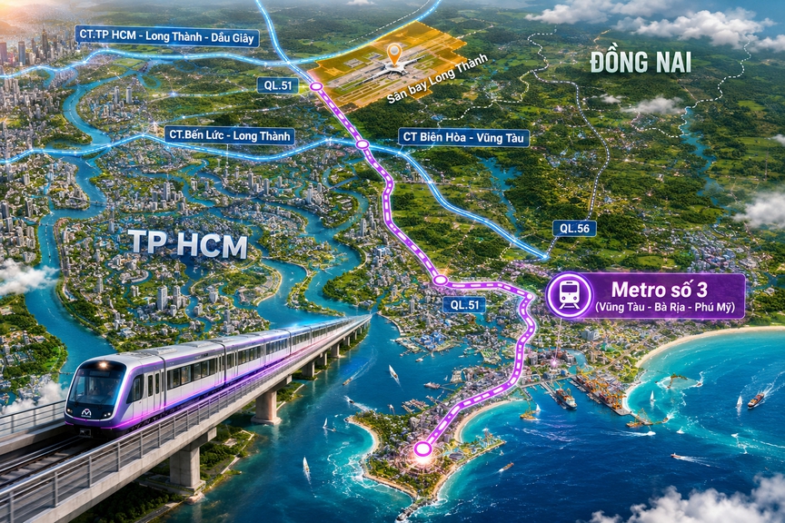 TP giàu nhất Việt Nam muốn kéo dài tuyến metro số 3 đến siêu sân bay lớn nhất cả nước - Ảnh 1.