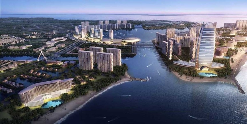 Từ vùng biển hoang sơ đến đại công trường thi công thần tốc: Siêu đô thị lấn biển gần 10 tỷ USD lớn nhất Việt Nam của Vingroup đang dần lộ diện - Ảnh 1.