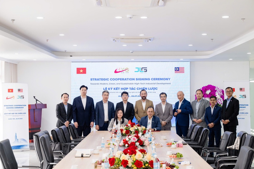 Hưng Yên Group và JLand Group ký kết hợp tác phát triển khu công nghiệp công nghệ cao - Ảnh 1.