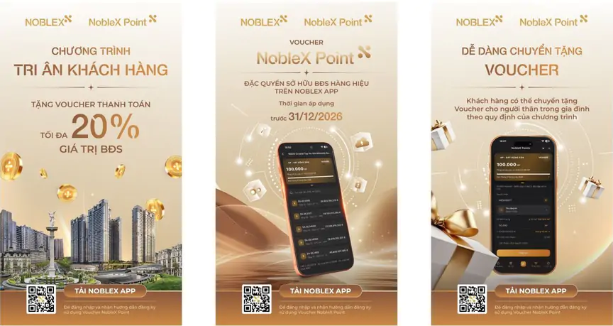 Sunshine Group tung chính sách tặng Voucher NobleX Point cho khách hàng thân thiết, dùng thanh toán tối đa 20% giá trị BĐS mới  - Ảnh 1.