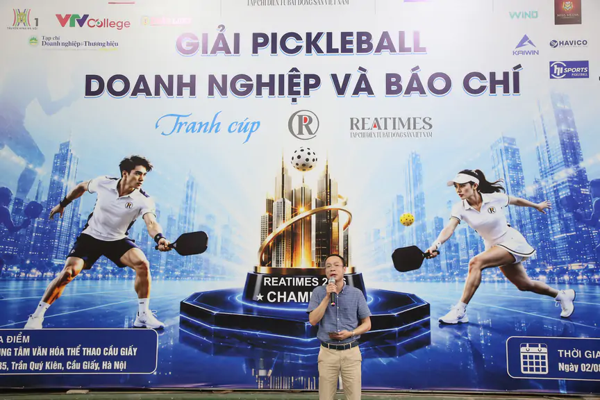 Khai mạc Giải Pickleball Báo chí và Doanh nghiệp tranh cúp Reatimes 2026 - Ảnh 12.