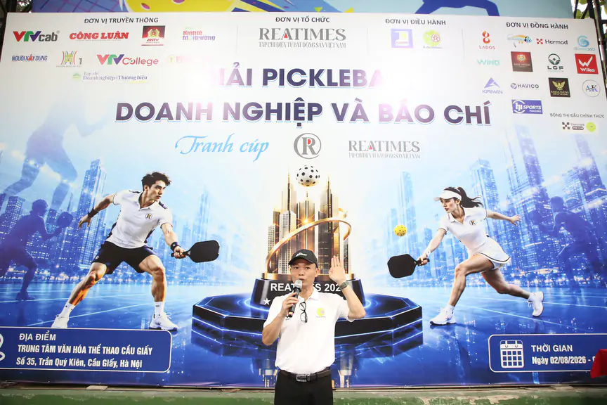 Khai mạc Giải Pickleball Báo chí và Doanh nghiệp tranh cúp Reatimes 2026 - Ảnh 17.