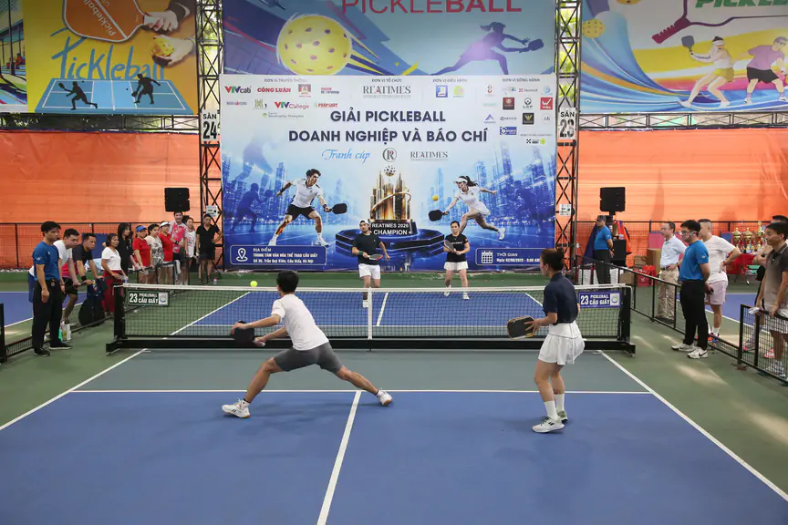 Team Miss Dantal đạt giải Nhất Giải Pickleball Báo chí và Doanh nghiệp tranh cúp Reatimes 2026 - Ảnh 16.