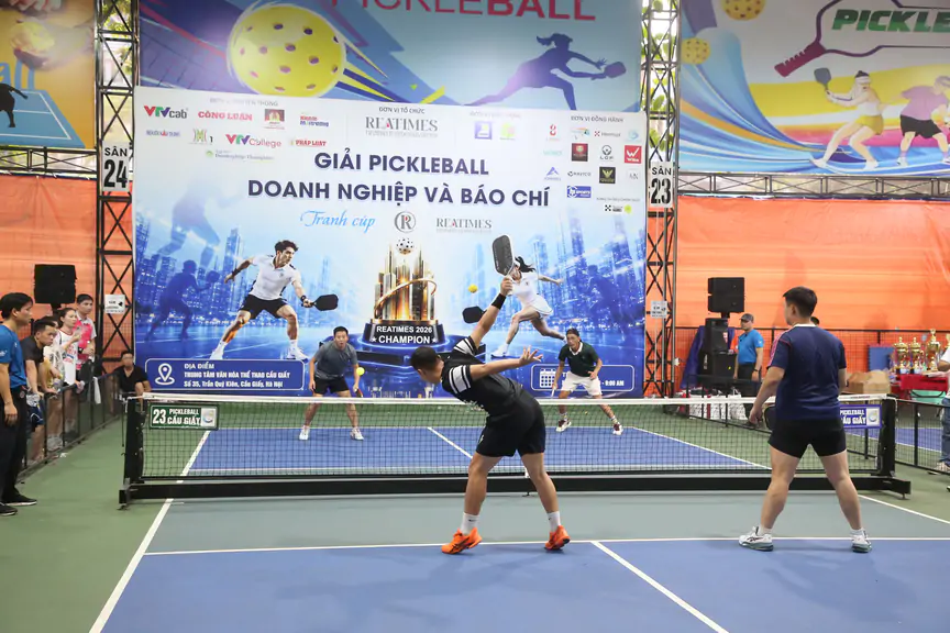 Team Miss Dantal đạt giải Nhất Giải Pickleball Báo chí và Doanh nghiệp tranh cúp Reatimes 2026 - Ảnh 8.