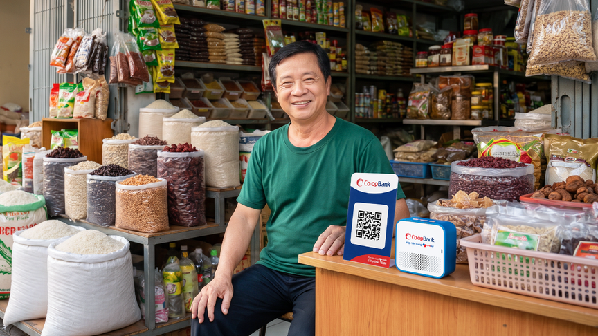 VNPAY trang bị loa thông báo giao dịch: Bước đầu để hộ kinh doanh tiếp cận công nghệ trong hoạt động buôn bán hàng ngày - Ảnh 2.