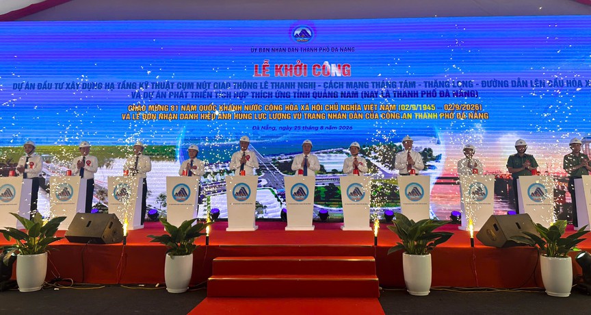 Đà Nẵng khởi công hai dự án hạ tầng hơn 4.200 tỉ đồng - Ảnh 1.