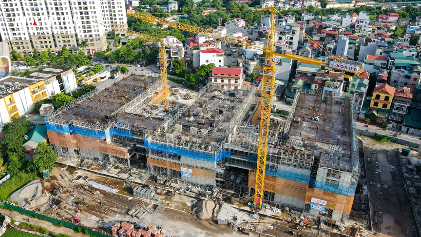 Hà Nội: Cận cảnh dự án nhà ở xã hội Thượng Thanh vừa cất nóc tòa đầu tiên, giá gần 30 triệu đồng/m2- Ảnh 6.