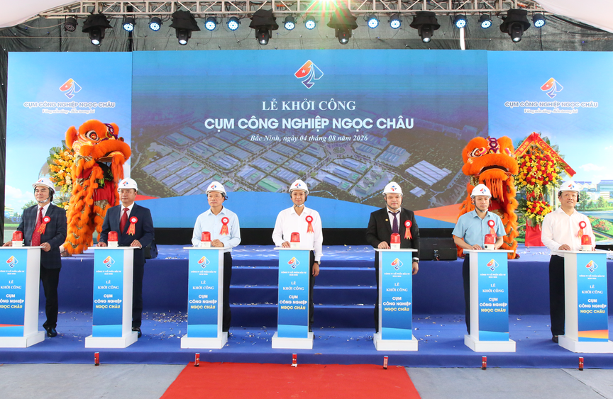 Bắc Ninh khởi công Cụm công nghiệp Ngọc Châu - Ảnh 1.