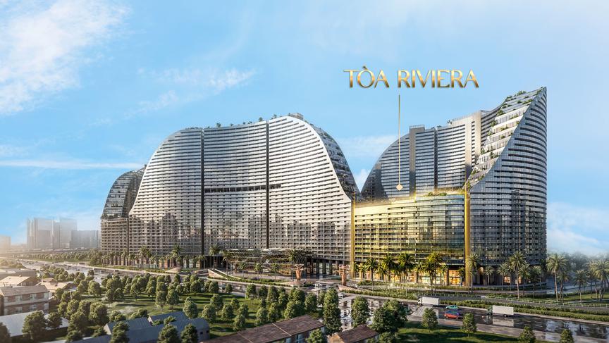 Lộ diện tòa Riviera - cửa ngõ của tổ hợp 12 tòa tháp ven sông Noble Crystal Riverside tại khu Nam Tp.HCM  - Ảnh 1.