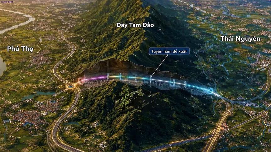 Thái Nguyên và Phú Thọ thống nhất phương án làm hầm xuyên núi Tam Đảo gần 5.800 tỷ đồng - Ảnh 2.