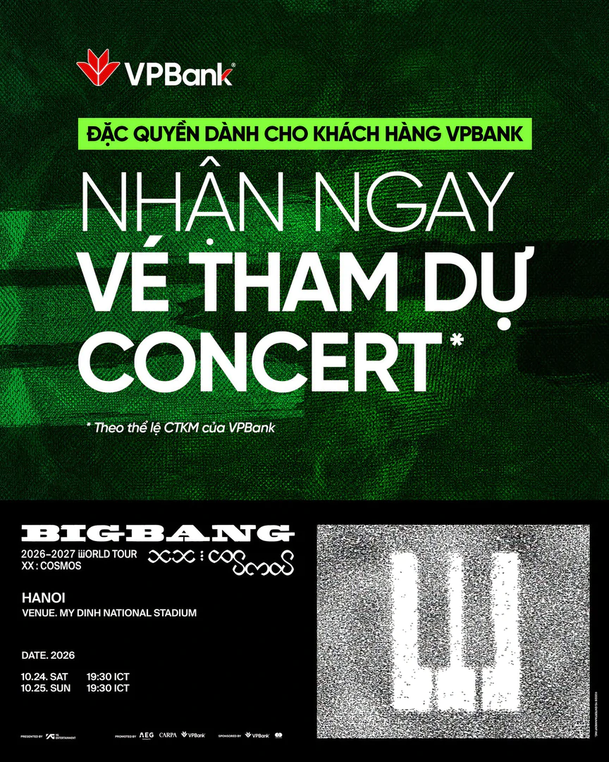 Vé BIGBANG đã cháy sạch, fan bất ngờ có thêm “đường vào Mỹ Đình” từ VPBank- Ảnh 1.