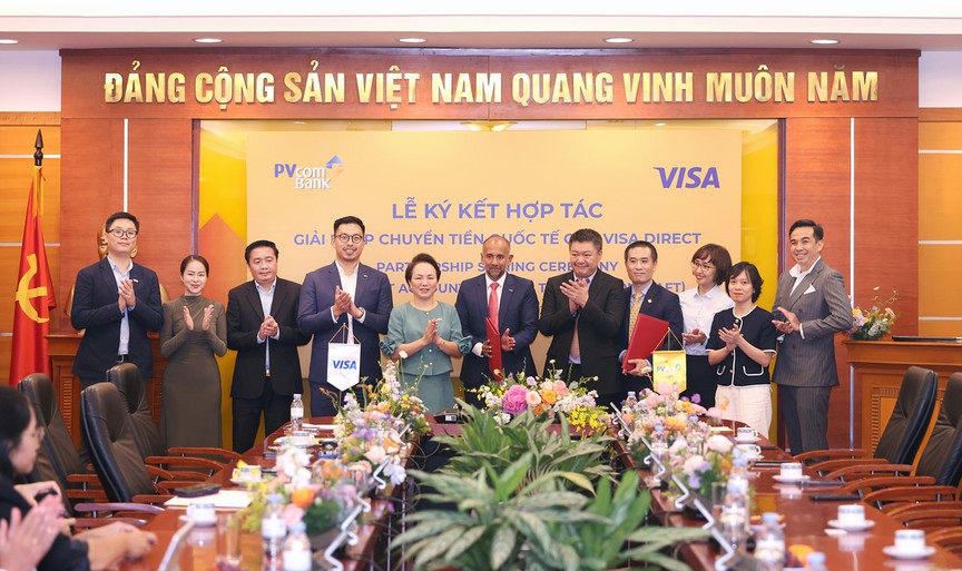 PVcomBank và Visa ký kết hợp tác triển khai giải pháp chuyển tiền qua Visa Direct - Ảnh 1.