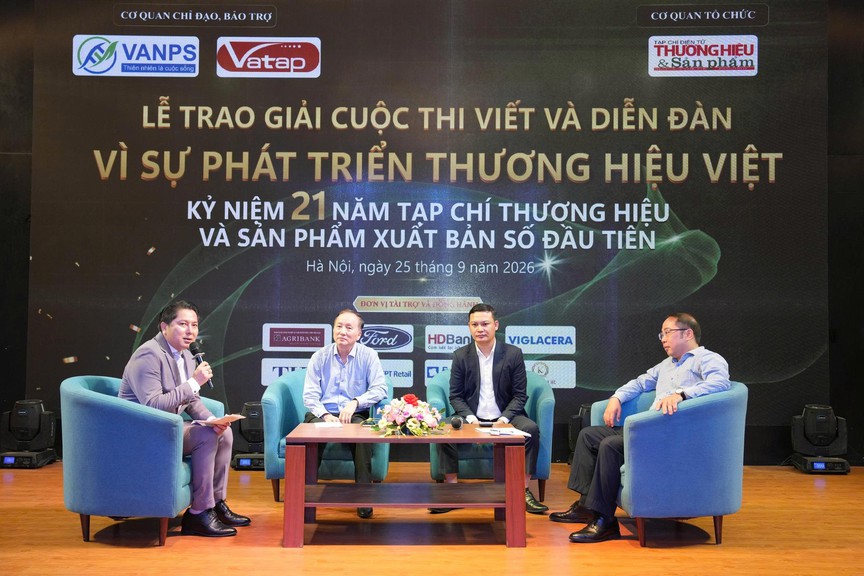Tạp chí Thương hiệu và Sản phẩm tổ chức Lễ trao giải cuộc thi viết và Diễn đàn vì sự phát triển thương hiệu Việt- Ảnh 3.
