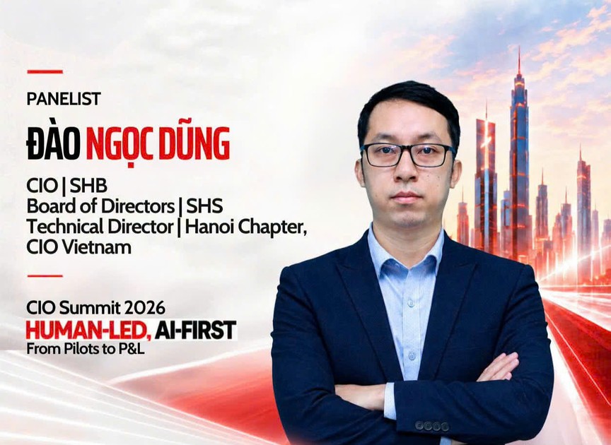 Giám đốc Khối Công nghệ Thông tin SHB cùng các lãnh đạo công nghệ bàn về AI tại CIO Summit 2026 - Ảnh 1.