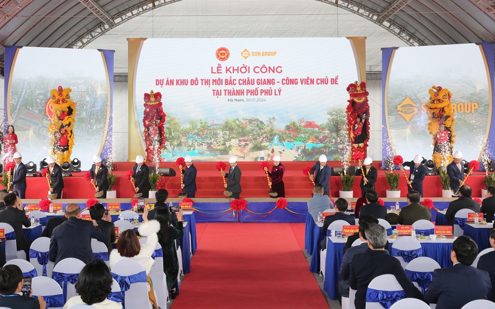 Sun Group khởi công giai đoạn I Tổ hợp dự án Khu đô thị mới Bắc Châu Giang quy mô gần 405 ha, tổng mức đầu tư 35.000 tỷ đồng