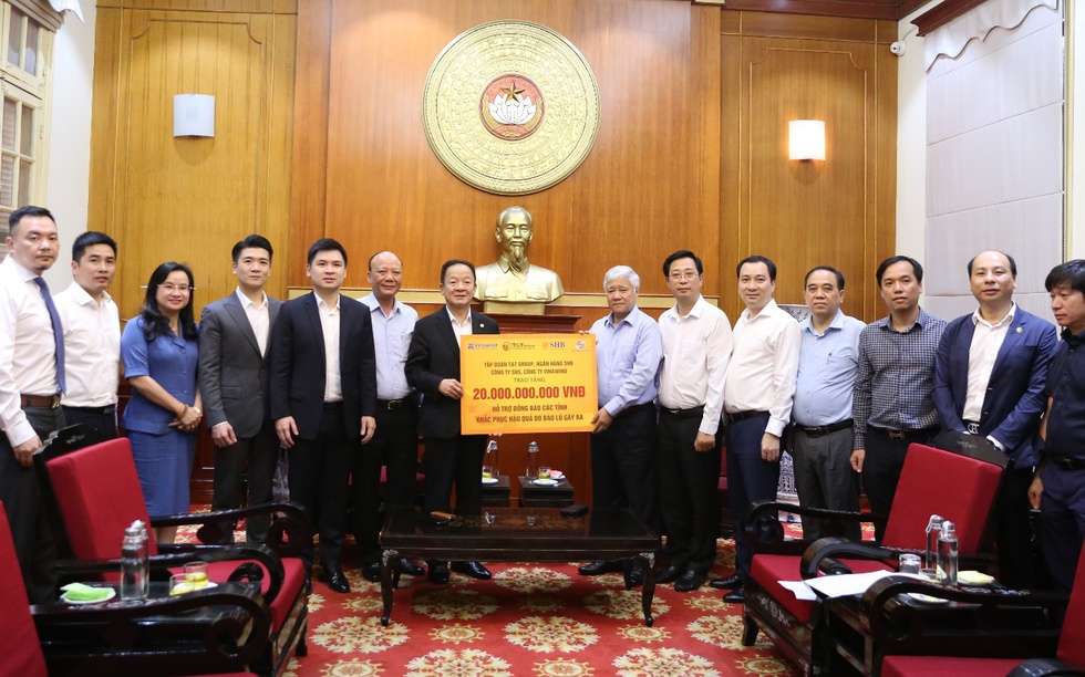 T&T, SHB và các DN trong hệ sinh thái của bầu Hiển ủng hộ 20 tỷ đồng khắc phục thiệt hại bão lũ