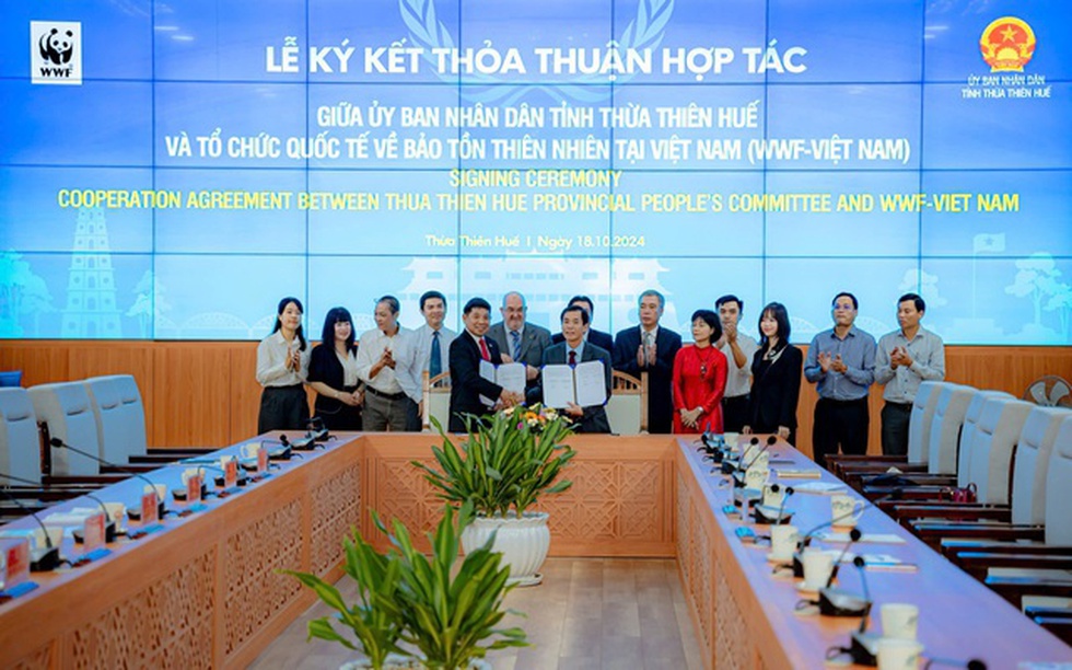 Thừa Thiên Huế ký kết thỏa thuận hợp tác với WWF Việt Nam