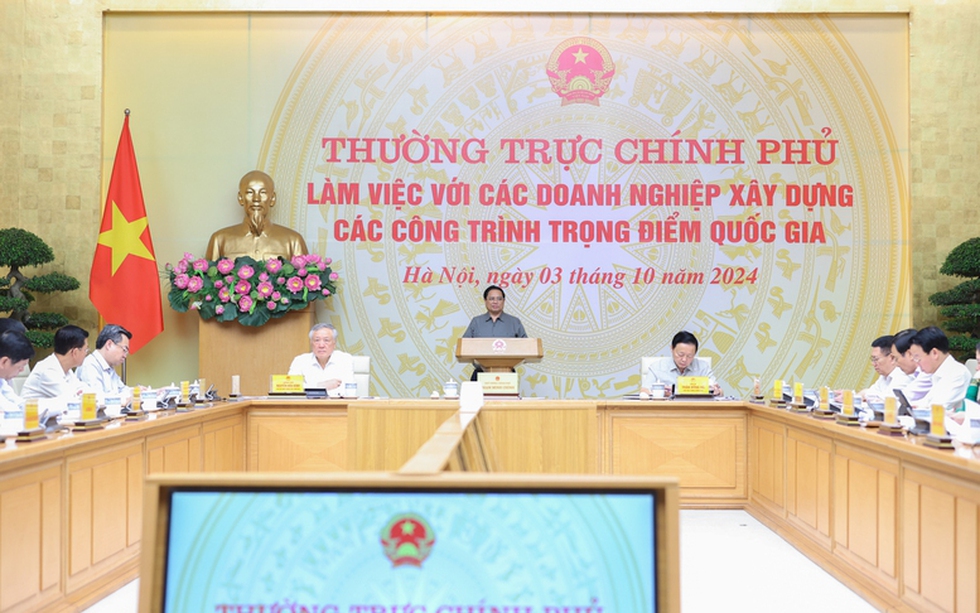 Thường trực Chính phủ làm việc với các doanh nghiệp xây dựng các công trình trọng điểm quốc gia