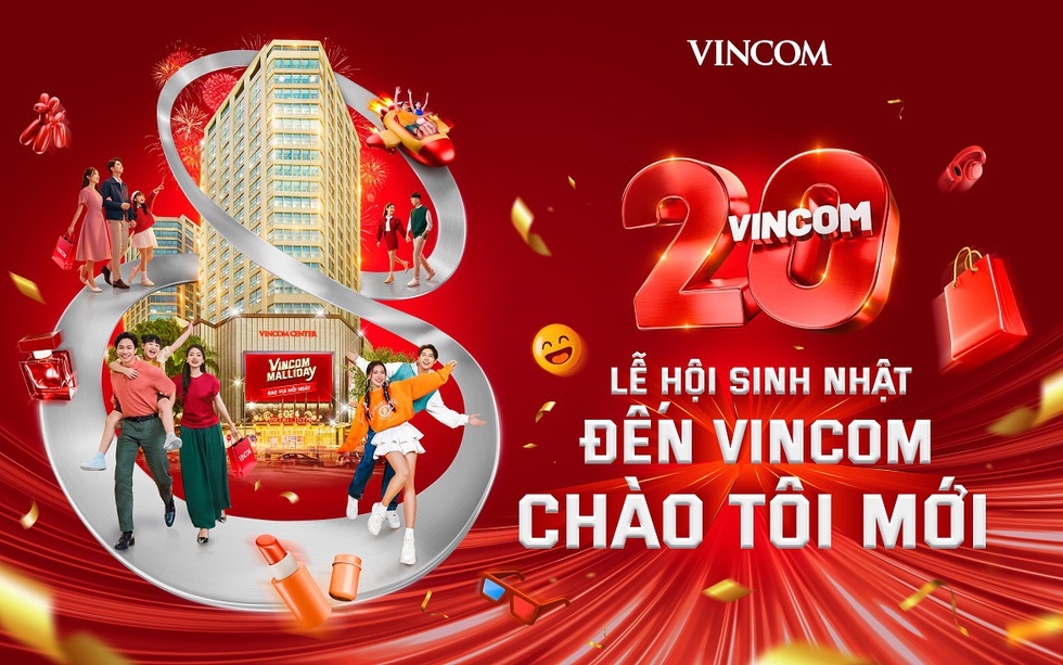 Sinh nhật Vincom 20 năm khai màn lễ hội rực rỡ nhất trong năm