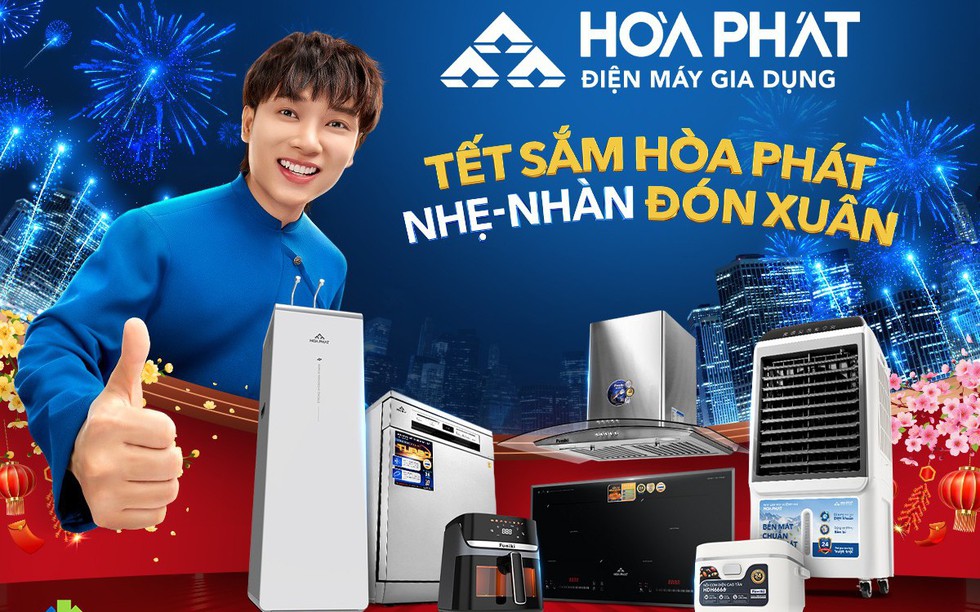 Đón Tết "Nhẹ - Nhàn - Khỏe" với loạt sản phẩm mới từ Điện máy Gia dụng Hòa Phát