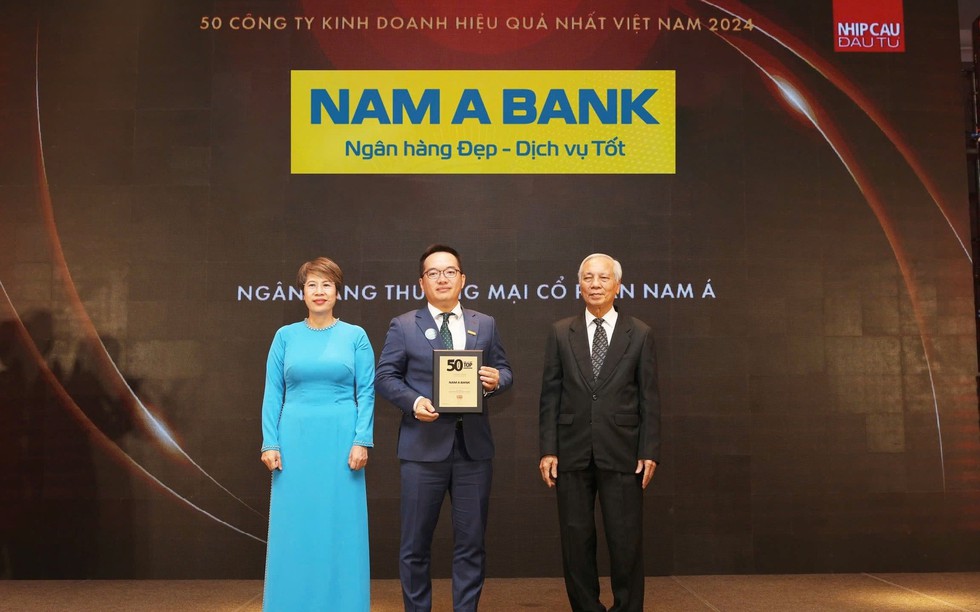 Nam A Bank – Top 50 Công ty kinh doanh hiệu quả nhất Việt Nam năm 2024