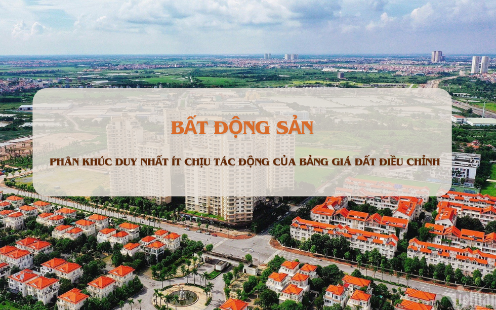 Đây là phân khúc duy nhất ít chịu sự tác động khi Hà Nội điều chỉnh bảng giá đất