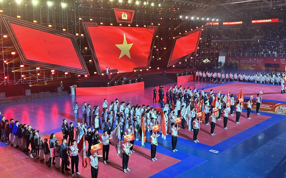 Màn khai mạc ấn tượng của Giải Taekwondo Cảnh sát châu Á mở rộng 2024