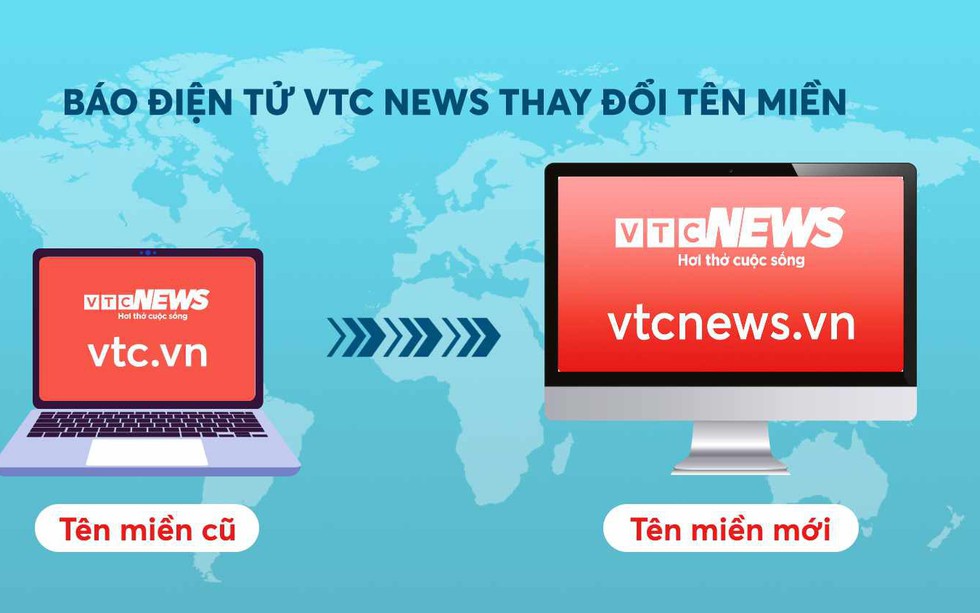 Báo điện tử VTC News đổi tên miền thành vtcnews.vn