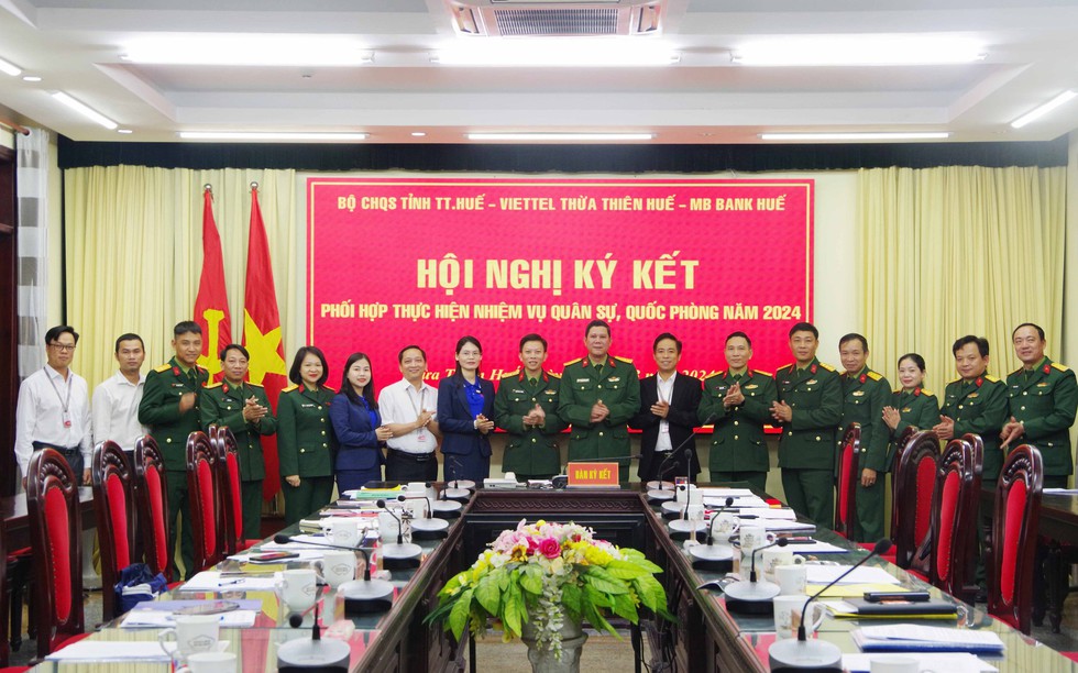 Thừa Thiên Huế: Bộ Chỉ huy Quân sự tỉnh ký kết với các đơn vị, phối hợp thực hiện nhiệm vụ quân sự, quốc phòng năm 2024