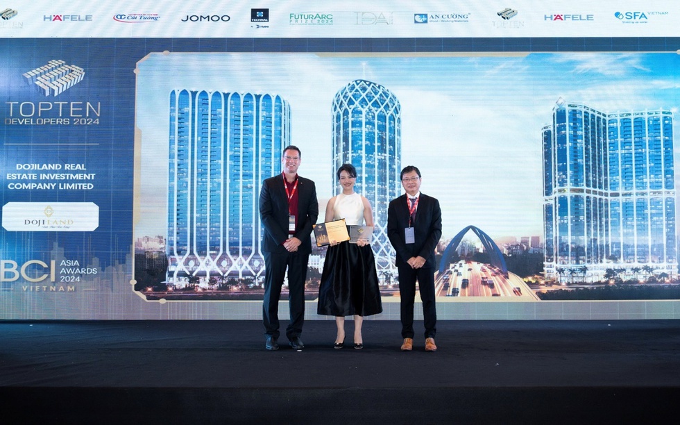 DOJILAND đạt Top 10 nhà phát triển Bất động sản hàng đầu Việt Nam tại BCI Asia Awards 2024