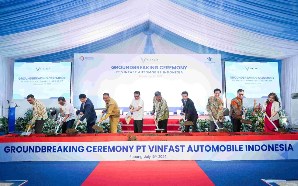 Vinfast chính thức động thổ nhà máy lắp ráp xe điện tại Indonesia