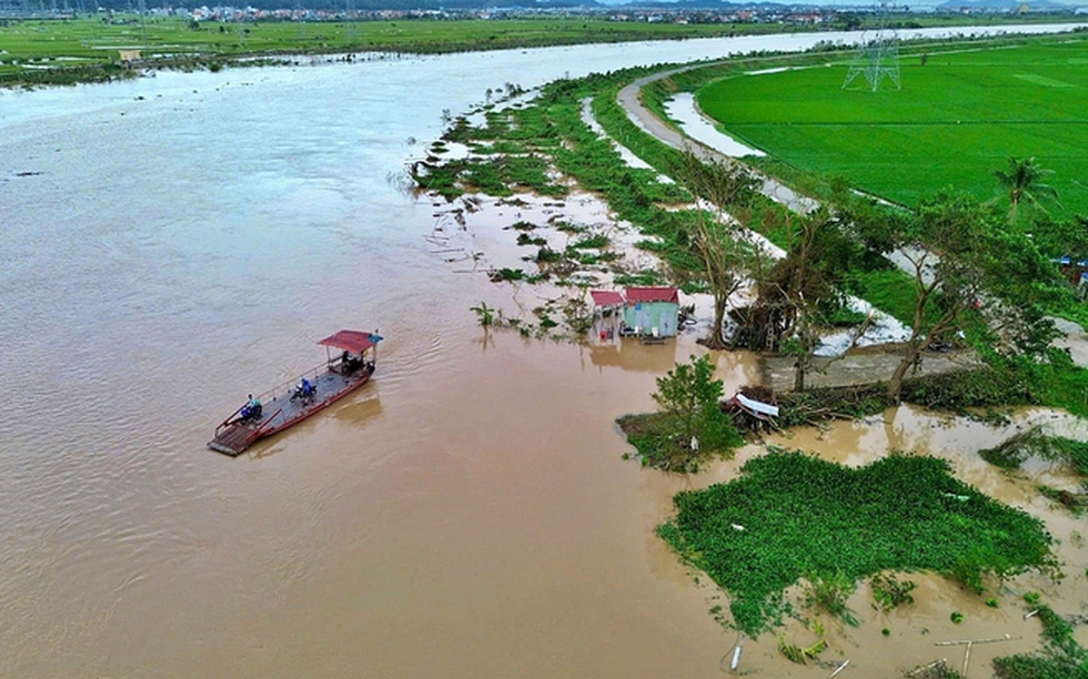 Hải Dương nâng mức báo động nước lũ trên sông Thái Bình