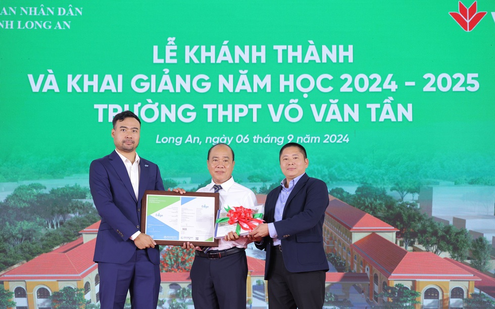 Long An: Trường học công lập quy mô 100 tỷ do VPBank tài trợ đạt chuẩn xanh quốc tế
