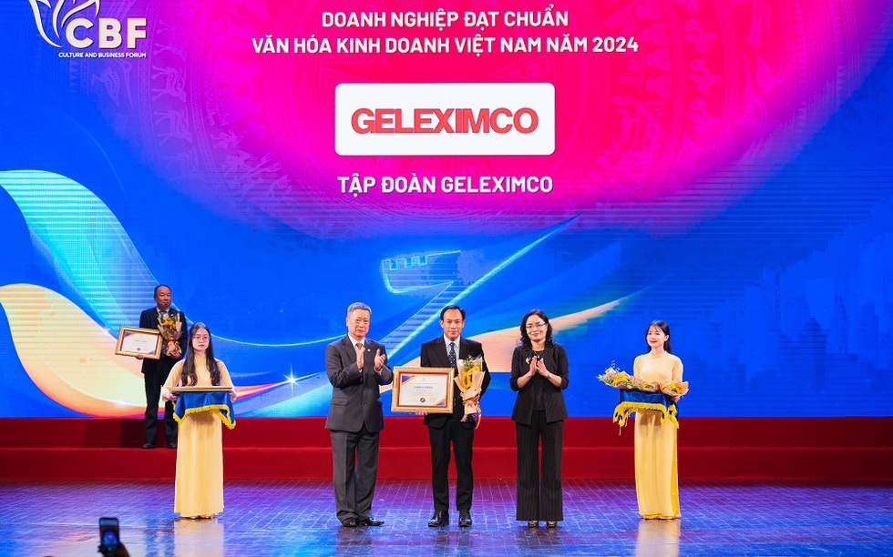 Geleximco khẳng định vai trò tiên phong với giải thưởng “Doanh nghiệp đạt chuẩn văn hóa kinh doanh Việt Nam”