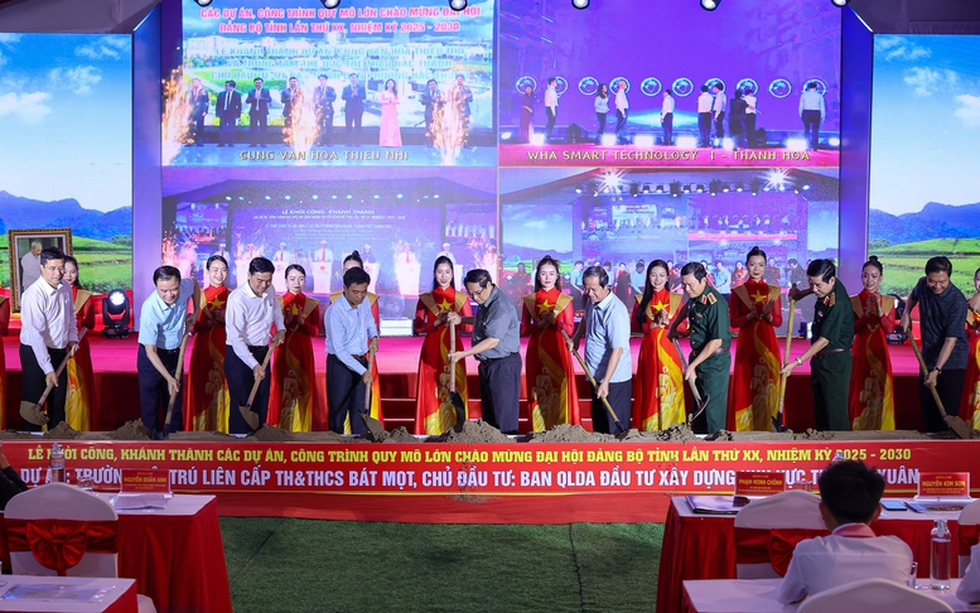 Thanh Hóa: Khởi công, khánh thành nhiều dự án lớn chào mừng Đại hội đại biểu Đảng bộ tỉnh lần thứ XX