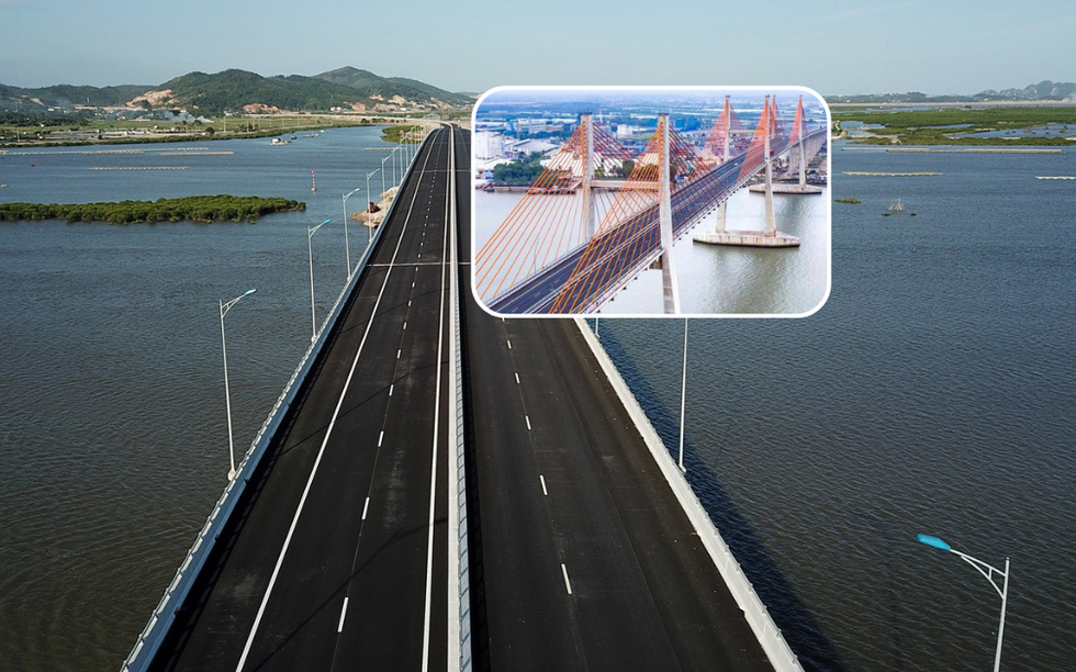 Cây cầu dây văng lọt TOP nhiều nhịp nhất thế giới tại Việt Nam: Dây cáp nặng 800 tấn, nằm trên tuyến cao tốc đắt đỏ nhất cả nước