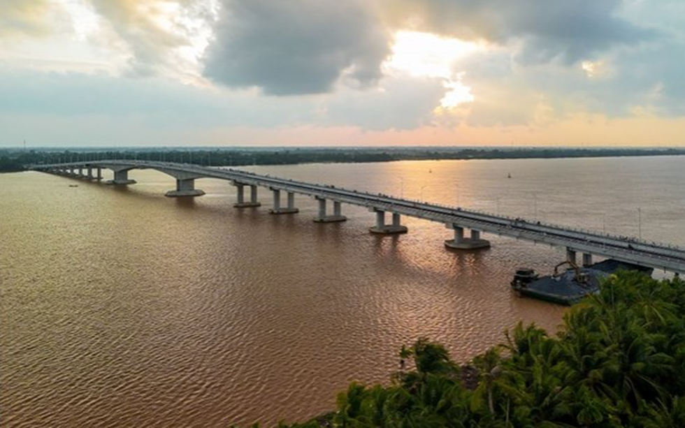 3 tháng nữa, thông xe cây cầu vượt sông 4.000 tỷ xóa bỏ toàn bộ các bến phà lâu đời, nối thông 2 tỉnh thành miền Tây