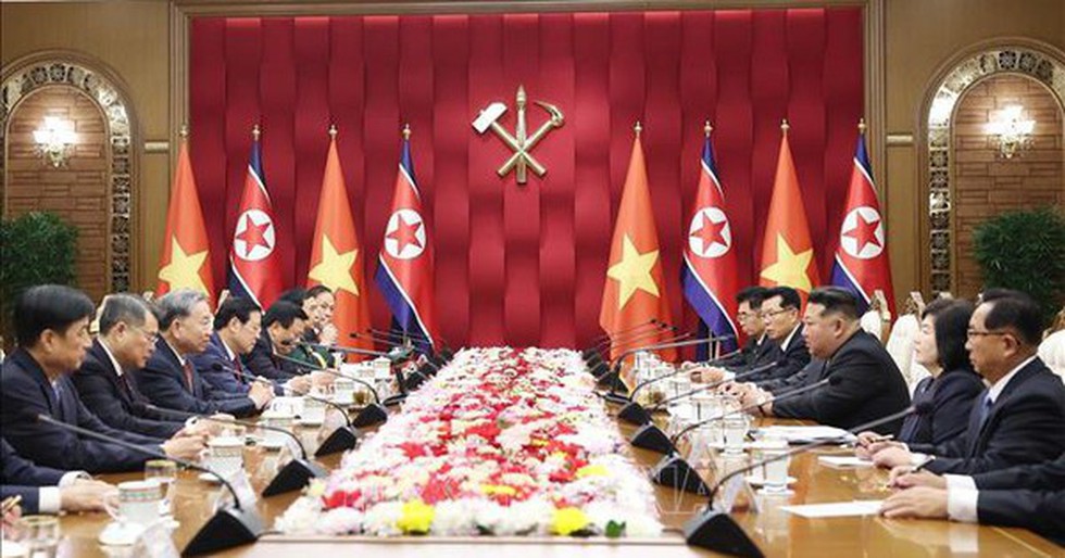 Tổng Bí thư Tô Lâm hội đàm với Tổng Bí thư, Chủ tịch Quốc vụ Triều Tiên Kim Jong Un