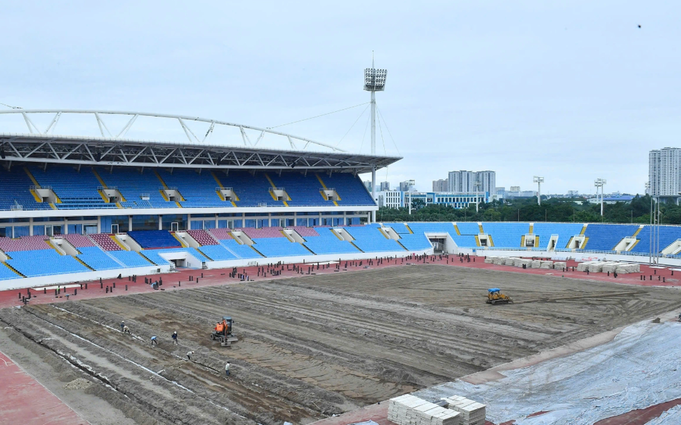 Sân vận động lớn thứ 2 Việt Nam, sức chứa 40.000 chỗ ngồi được ‘lên đời’: Công trường tấp nập, dự kiến hoàn thành trong năm sau