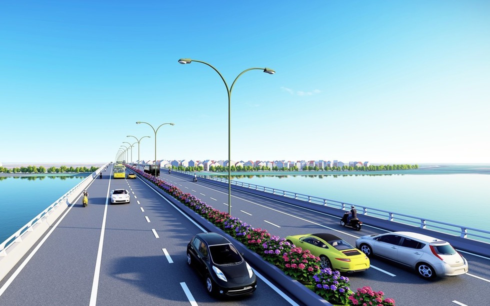 Thời điểm hợp long cây cầu hơn 2.200 tỷ kết nối 2 tỉnh thành đôi bờ sông Thái Bình 