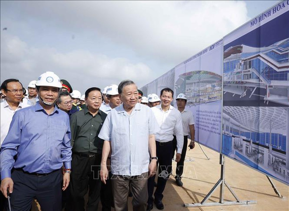 Tổng Bí thư Tô Lâm thăm Dự án Cảng Hàng không quốc tế Long Thành