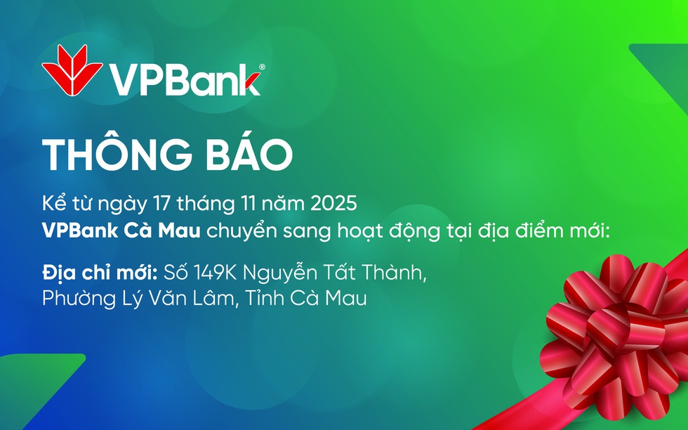 VPBank Cà Mau thay đổi địa chỉ hoạt động 