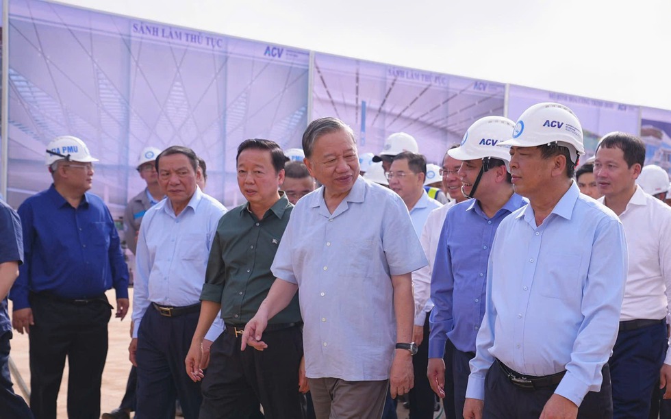 NÓNG: Trước dấu mốc lịch sử, Tổng Bí thư Tô Lâm tới thăm và kiểm tra đại công trường sân bay lớn nhất Việt Nam