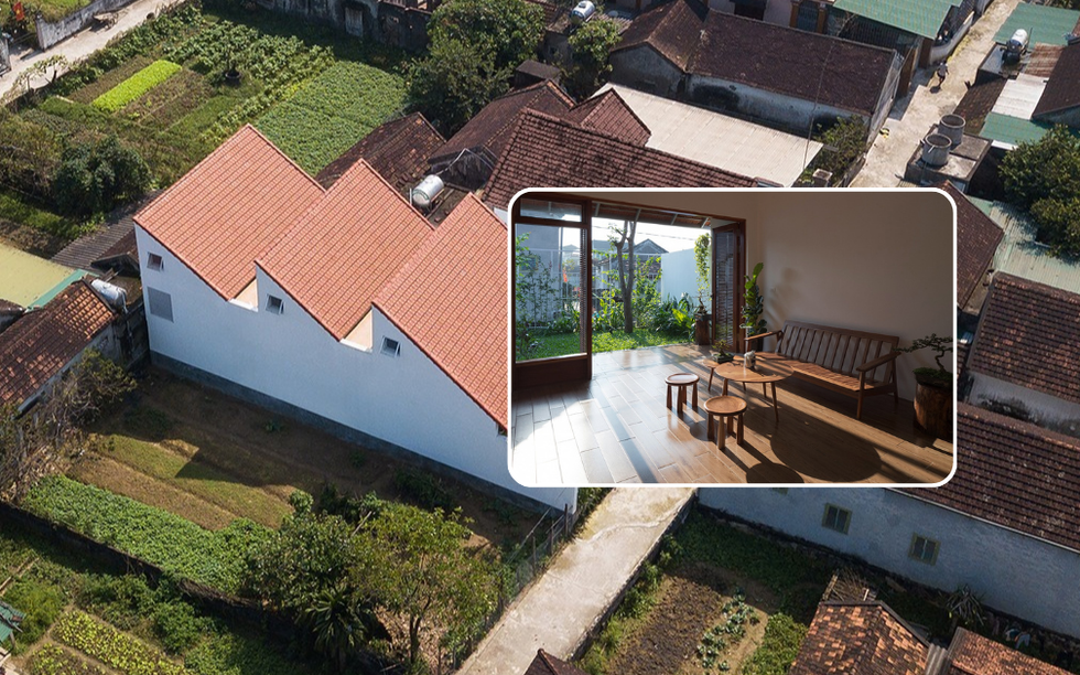 Độc đáo căn nhà 3 gian đương đại: Mang đậm tinh thần nhà Việt truyền thống giữa làng quê